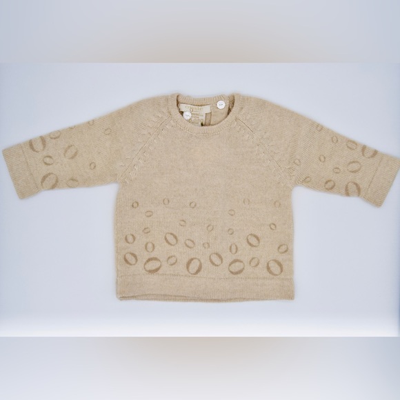 Ovale Baby Signature “O” Wool Sweater